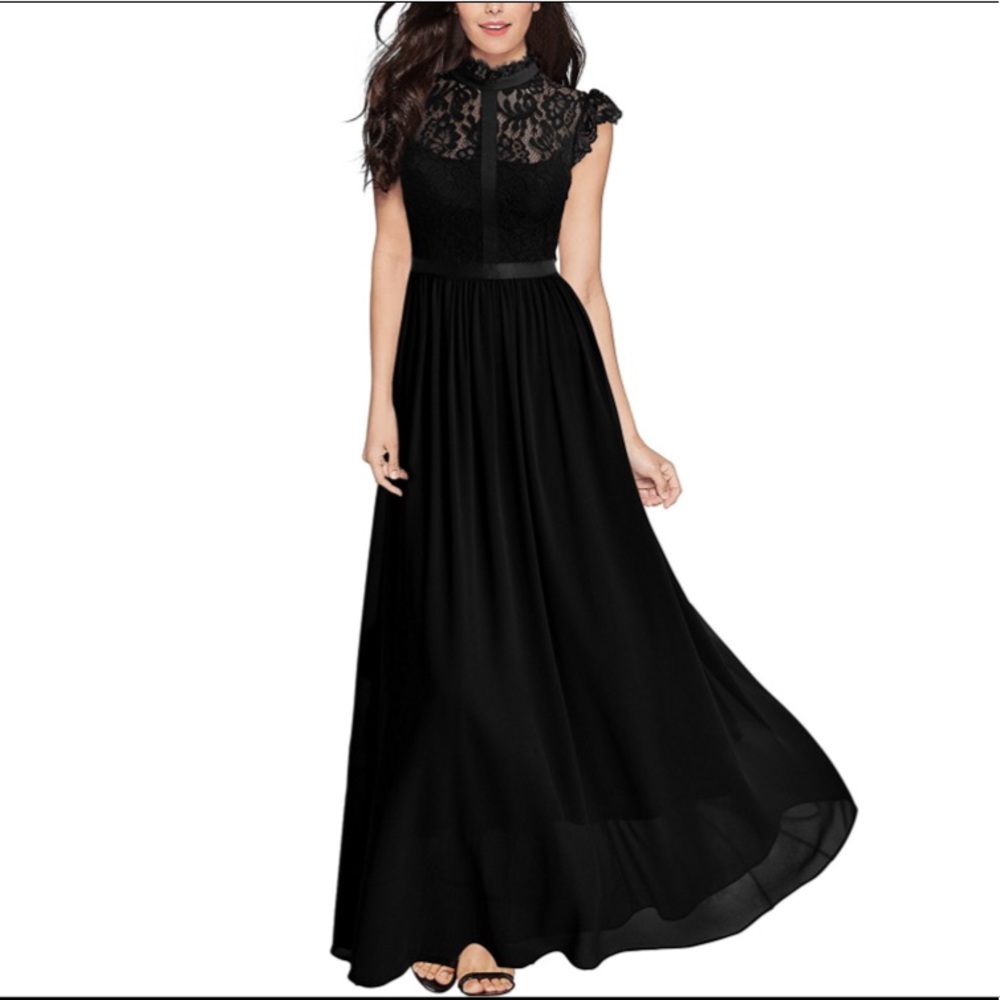 Black evening gown